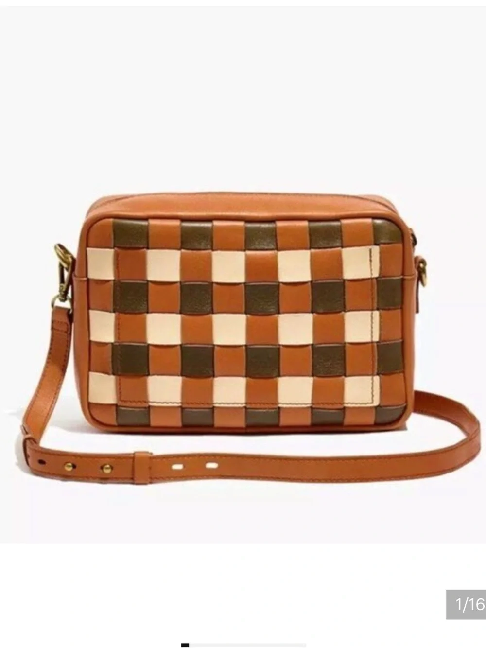 Madewell The Large Transport Camera Bag: Multicolored Woven - Picture 1 of 9